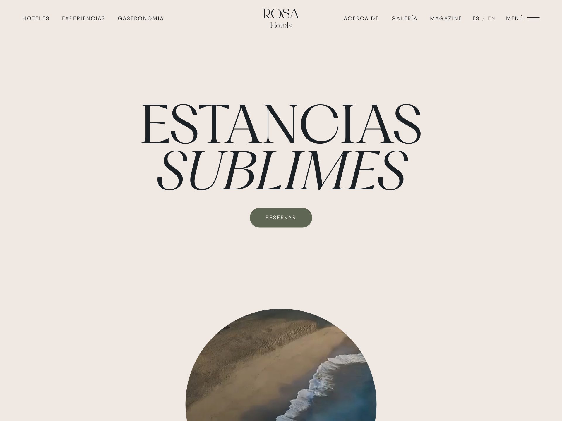 Rosa Hotels website preview